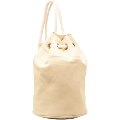 Pre-owned Bucket Bags, female, , Size: ONE SIZE Pre-owned Cotton shoulder-bags - Hermès Vintage - Modalova