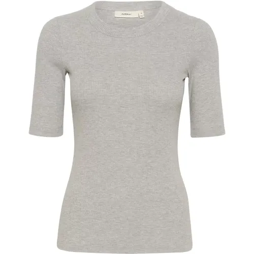 Melange T-Shirt Top ¾ Sleeves Granite , female, Sizes: 2XS, L, XS, M, 3XL, XL, S - InWear - Modalova