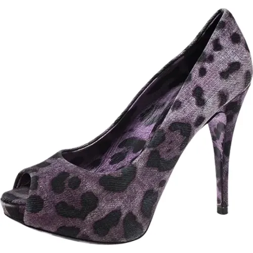 Pre-owned Canvas heels , female, Sizes: 4 UK - Dolce & Gabbana Pre-owned - Modalova