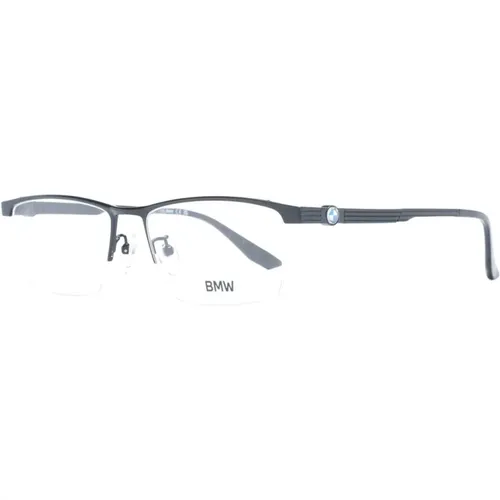 Glasses, male, , Size: ONE SIZE Titanium Rectangle Optical Frames - BMW - Modalova