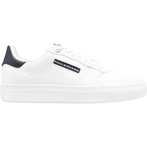 Weiße Ledersneakers für Männer - PAUL & SHARK - Modalova