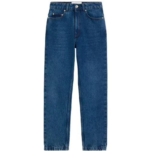 Blaue Baumwoll Straight Leg Jeans - Ami Paris - Modalova