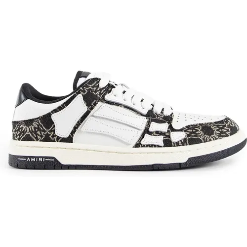 Sneakers, male, , Size: 7 US Black & Leather Quad Top - Amiri - Modalova