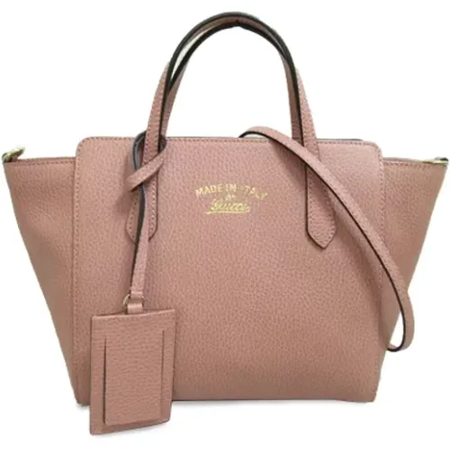 Pre-owned Tote Bags, female, , Size: ONE SIZE Pre-owned Leather gucci-bags - Gucci Vintage - Modalova