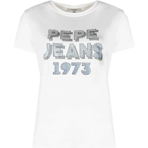 T-Shirt Bibiana , Damen, Größe: L - Pepe Jeans - Modalova