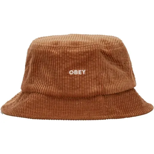 Bold Cord Bucket Hat , male, Sizes: ONE SIZE - Obey - Modalova