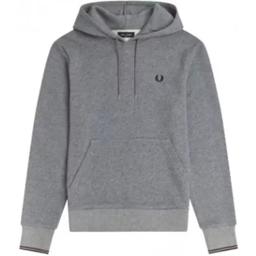 Hoodies, male, , Size: S Regular Fit Hooded Zip Sweatshirt - Fred Perry - Modalova