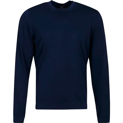 Cotton Crewneck Sweater , male, Sizes: 2XL, L - Drumohr - Modalova