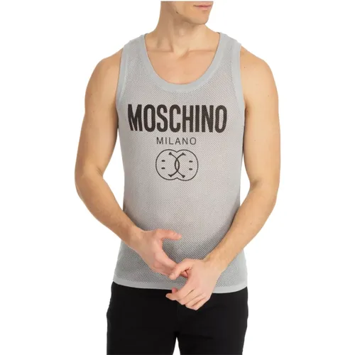 Sleeveless Tops, male, , Size: S Sleeveless Top - Moschino - Modalova