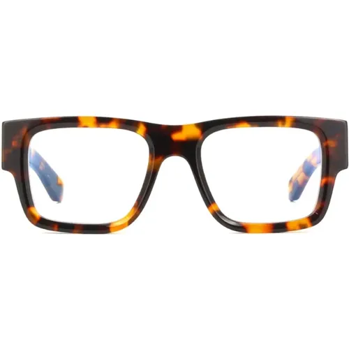 Square Oversize Frame Glasses , unisex, Sizes: 52 MM - Off White - Modalova