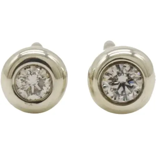 Pre-owned Jewellery, female, , Size: ONE SIZE Pre-owned Silver earrings - Tiffany & Co. Pre-owned - Modalova