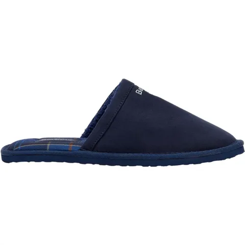 Blaue Everitt Mule Slipper , Herren, Größe: 41 EU - Barbour - Modalova