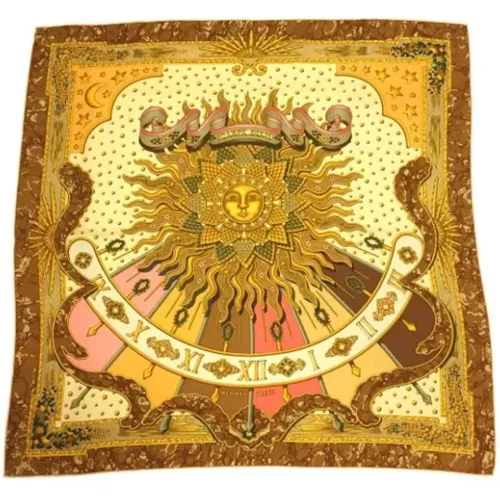 Pre-owned Scarves, female, , Size: ONE SIZE Pre-owned Silk scarves - Hermès Vintage - Modalova