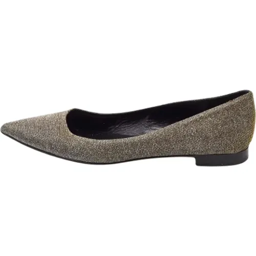 Pre-owned Flats, female, , Size: 8 1/2 US Pre-owned Fabric flats - Yves Saint Laurent Vintage - Modalova