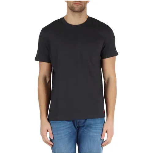 Manderly FIM 01 Cotton T-Shirt , male, Sizes: XL, L, 2XL, S - Peuterey - Modalova