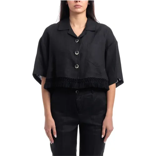 Linen Jacket , female, Sizes: M - Seventy - Modalova