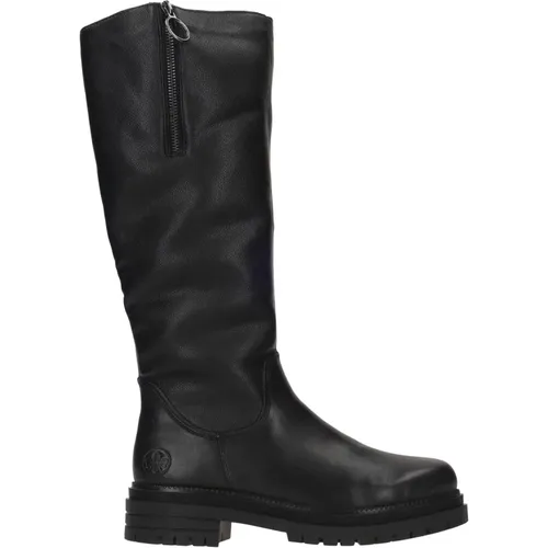 Leather Long Boot with Teddy Lining , female, Sizes: 5 UK, 9 UK, 7 UK, 4 UK, 6 UK, 8 UK, 3 UK - Rieker - Modalova