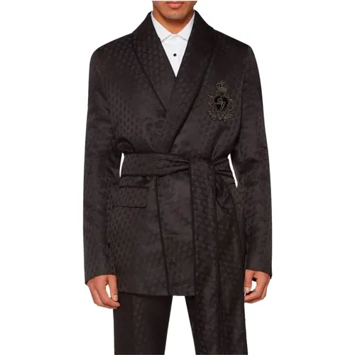 Jacquard Tuxedo Jacket , male, Sizes: XL - Dolce & Gabbana - Modalova