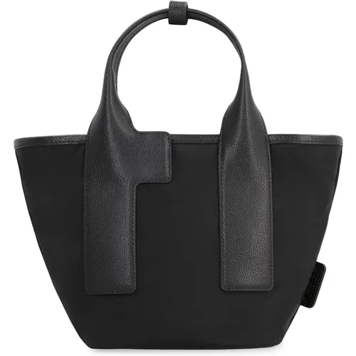 Nylon Tote Tasche mit Lederdetails , Damen, Größe: ONE Size - Furla - Modalova