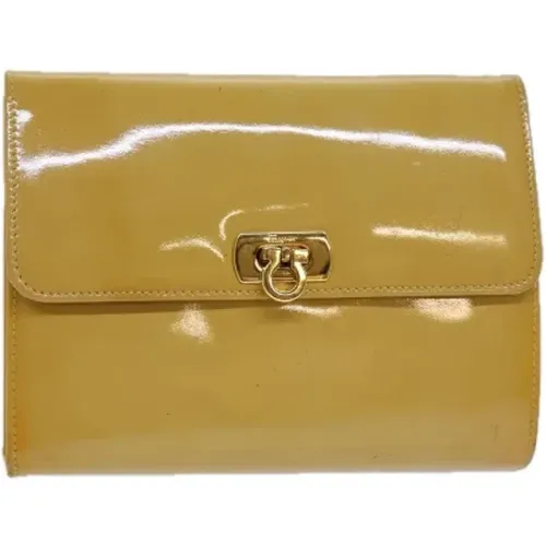 Pre-owned Clutches, female, , Size: ONE SIZE Pre-owned Fabric pouches - Salvatore Ferragamo Pre-owned - Modalova