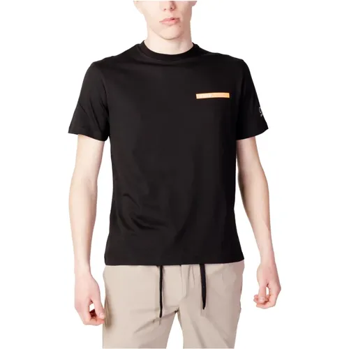 Print Short Sleeve Round Neck T-Shirt , male, Sizes: S, M - Suns - Modalova