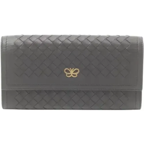 Pre-owned Leather wallets , female, Sizes: ONE SIZE - Bottega Veneta Vintage - Modalova