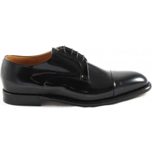 Glossy Leather Derby Shoes , female, Sizes: 9 1/2 UK - Fabi - Modalova