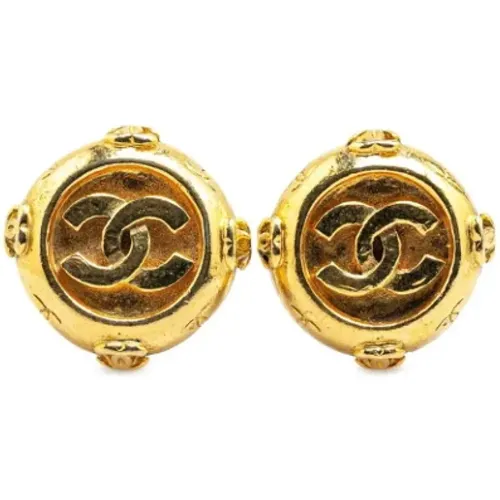 Pre-owned Jewellery, female, , Size: ONE SIZE Pre-owned Fabric earrings - Chanel Vintage - Modalova