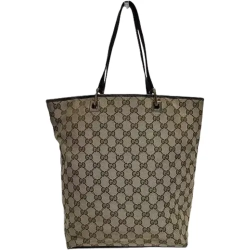 Pre-owned Tote Bags, female, , Size: ONE SIZE Pre-owned Canvas gucci-bags - Gucci Vintage - Modalova