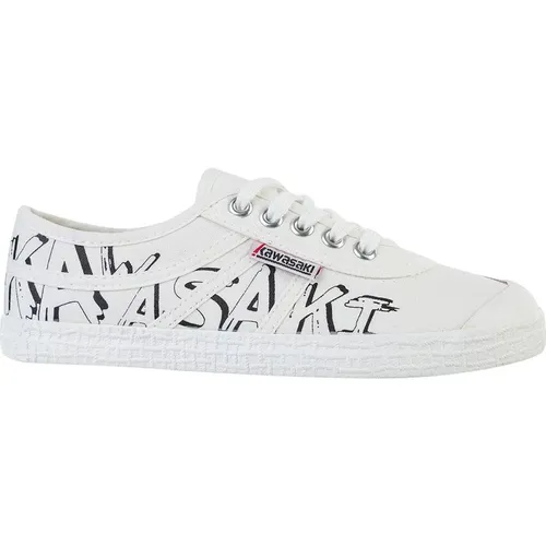 Graffiti Canvas Sneakers , Herren, Größe: 43 EU - Kawasaki - Modalova