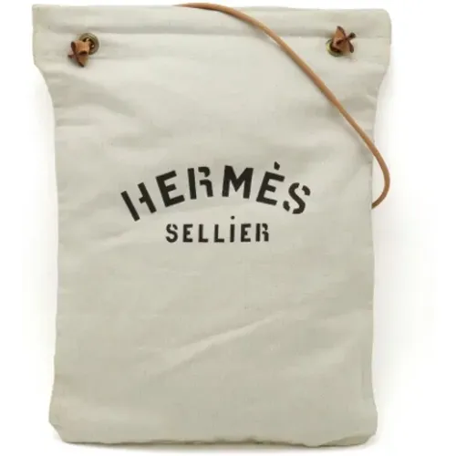 Pre-owned Canvas crossbody-bags , female, Sizes: ONE SIZE - Hermès Vintage - Modalova