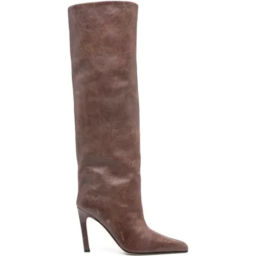 Knee-High Boots with High Stiletto Heel , female, Sizes: 7 UK, 8 UK, 5 UK - Paris Texas - Modalova