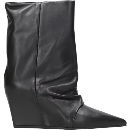 Schwarze Ankle Boots Cocoon Stil , Damen, Größe: 38 EU - Vic Matié - Modalova