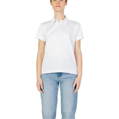 Damen T-Shirt Frühling/Sommer Kollektion , Damen, Größe: S - Blauer - Modalova