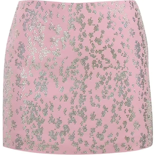 Short Skirts, female, , Size: 2XS Sequin High Waist Skirt - Blumarine - Modalova