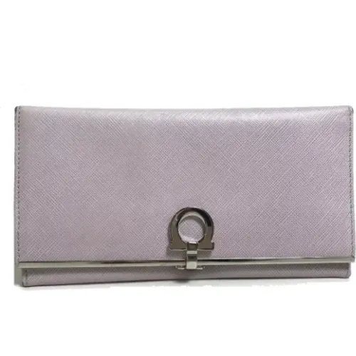 Pre-owned Wallets, female, , Size: ONE SIZE Pre-owned Leather wallets - Salvatore Ferragamo Pre-owned - Modalova