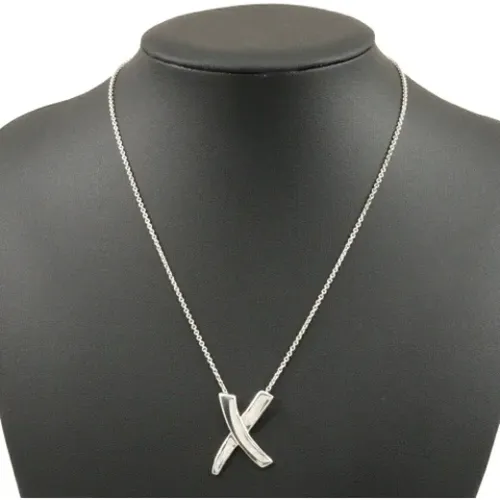 Pre-owned Jewellery, female, , Size: ONE SIZE Pre-owned Silver necklaces - Tiffany & Co. Pre-owned - Modalova