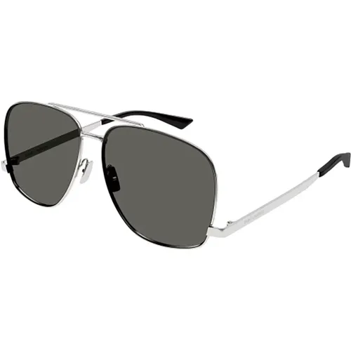 Womens Accessories Sonnenbrillen Grey Ss30 , Damen, Größe: 59 MM - Saint Laurent - Modalova