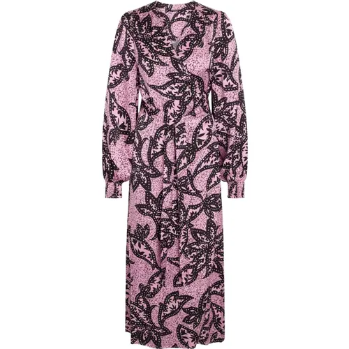 Print Wrap Dress Floretbbcaisanas , female, Sizes: XS, S, XL, L, M - Bruuns Bazaar - Modalova