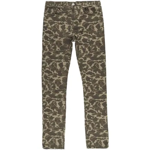 Slim-fit Jeans, male, , Size: W33 Road Camo Slim-Cut Jeans - Gallery Dept. - Modalova