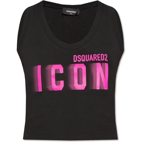Cropped top with logo Dsquared2 - Dsquared2 - Modalova
