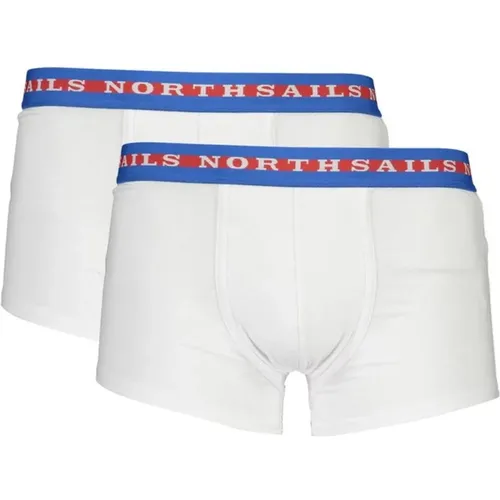 Bottoms, male, , Size: S Bicolor Logo Boxer Shorts - North Sails - Modalova