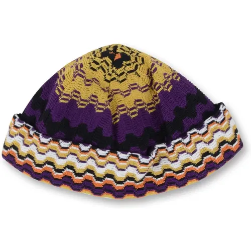 Beanies, female, , Size: ONE SIZE Wool-Blend Beanie - Missoni - Modalova