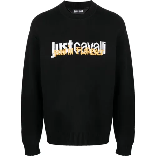 Sweaters - ***cv , male, Sizes: L, XL, 2XL, M - Just Cavalli - Modalova