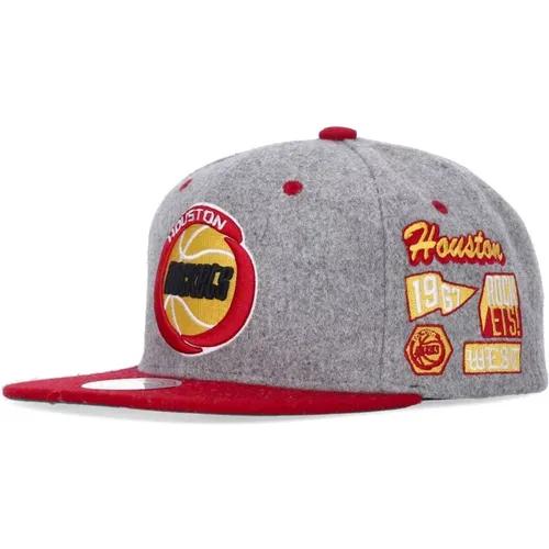 Caps, male, , Size: ONE SIZE Houston Rockets Snapback Cap Grey - Mitchell & Ness - Modalova