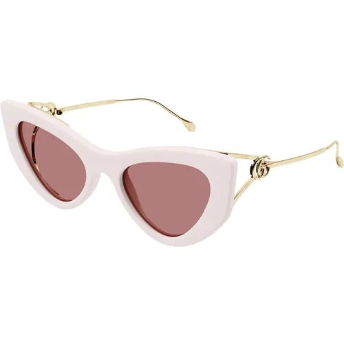 Flat Front Cat-Eye Sunglasses Gg1565S , unisex, Sizes: 52 MM - Gucci - Modalova