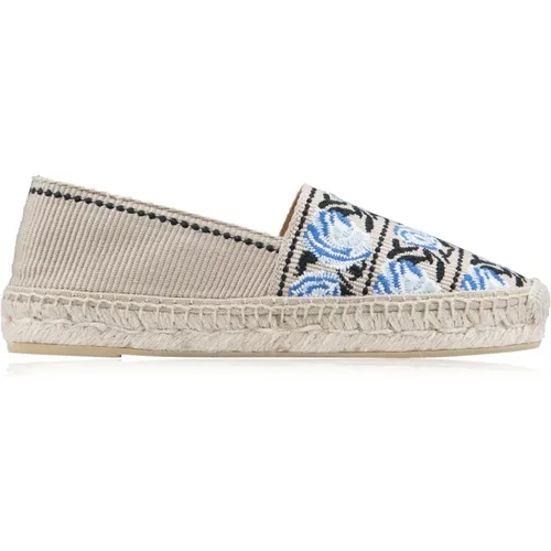 Espadrilles, female, , Size: 6 US Floral Slip-On Espadrilles - Prada - Modalova