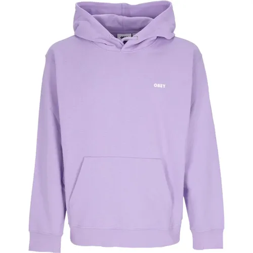 Hoodies, male, , Size: XL Bold Hood Lightweight Sweatshirt Lavender - Obey - Modalova