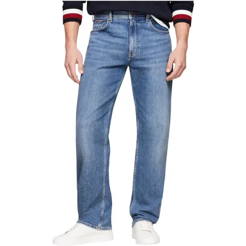 Straight Jeans, male, , Size: W31 L32 Classic Straight Fit Denim Jeans - Tommy Hilfiger - Modalova