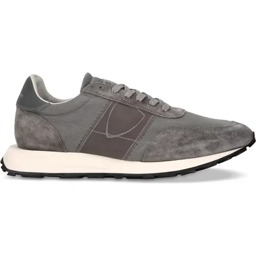 Vintage Running Sneakers Anthracite , Herren, Größe: 40 EU - Philippe Model - Modalova